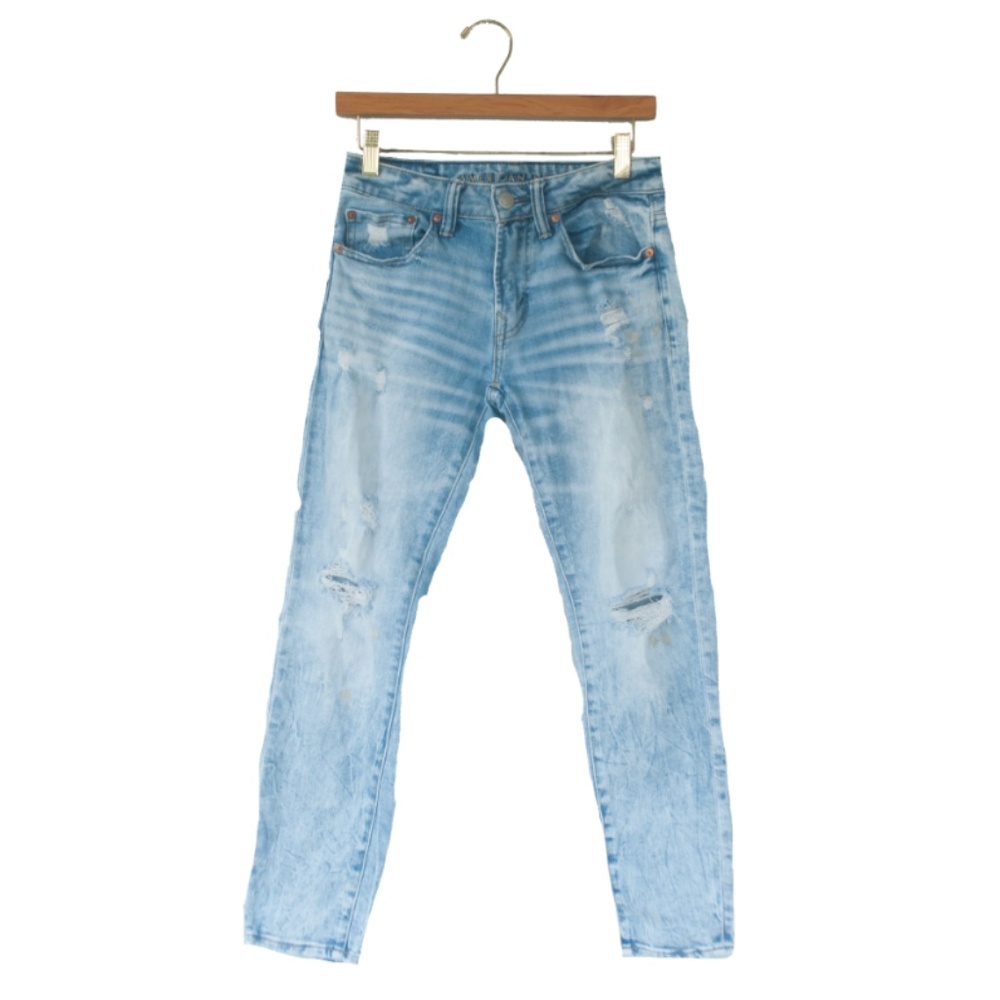 American Eagle Airflex+ Skinny Distressed Jeans - Picture 1 of 11